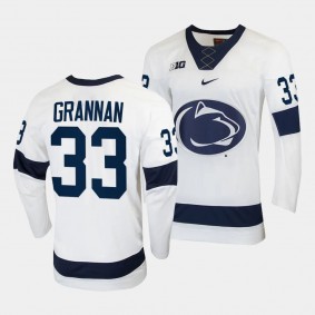 Noah Grannan Penn State Nittany Lions College Hockey White Replica Jersey 33