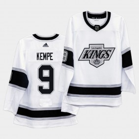 Adrian Kempe #9 Kings 2020 Heritage Throwback 90s White Jersey