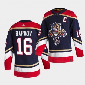 Florida Panthers 2021 Reverse Retro aleksander barkov Navy Authentic Jersey