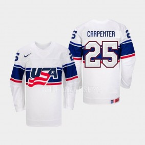 USA Hockey IIHF Alex Carpenter #25 White Jersey Home