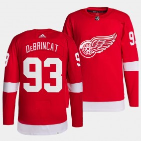 Detroit Red Wings Authentic Pro Alex DeBrincat #93 Red Jersey Home