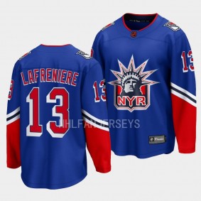 Special Edition 2.0 New York Rangers Alexis Lafreniere #13 Breakaway Jersey Blue