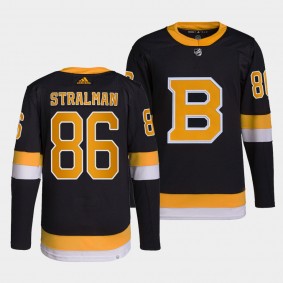 Anton Stralman #86 Boston Bruins Authentic Pro Black Jersey Alternate