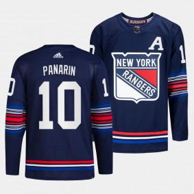 Artemi Panarin New York Rangers 2023-24 Alternate Navy #10 Authentic Third Jersey Men's