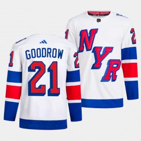 Barclay Goodrow 2024 NHL Stadium Series Authentic Player New York Rangers #21 White Jersey Primegreen