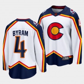 Colorado Avalanche Bowen Byram Special Edition 2.0 2022 White Breakaway Retro Jersey Men's