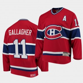Brendan Gallagher Canadiens #11 Heroes of Hockey Authentic Throwback Jersey Red