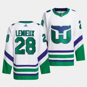 Brendan Lemieux Carolina Hurricanes Whalers White #28 Primegreen Jersey Men's