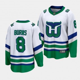 Carolina Hurricanes Brent Burns Whalers White Premier Breakaway Jersey Men's