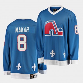 Cale Makar Quebec Nordiques Vintage Heritage Blue Jersey