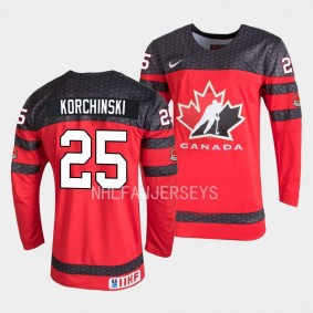 Kevin Korchinski Canada 2023 IIHF World Junior Championship #25 Red Jersey