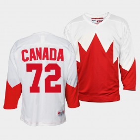 Canada Hockey 1972 Summit Series White #72 Throwback Jersey