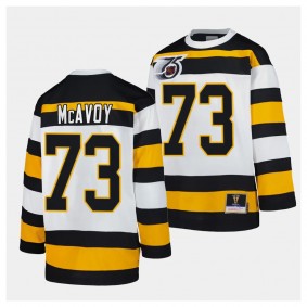 Charlie McAvoy Boston Bruins Blue Line 1991 Throwback White #73 Jersey Mitchell Ness