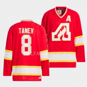 Christopher Tanev Calgary Flames Team Classics Red #8 Jersey 1973 Hockey