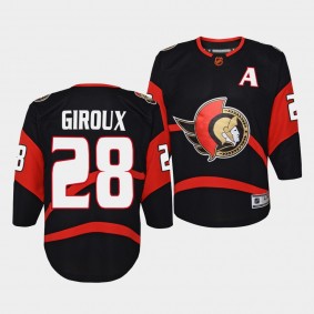 Ottawa Senators Claude Giroux 2022 Special Edition 2.0 Black #28 Youth Jersey Retro