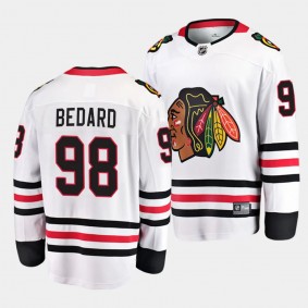 Chicago Blackhawks Connor Bedard Away White Breakaway Player Jersey Men's