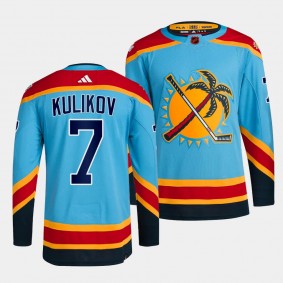 Dmitry Kulikov Florida Panthers Reverse Retro 2.0 Blue #7 Authentic Pro Primegreen Jersey Men's