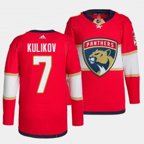 Dmitry Kulikov Florida Panthers Home Red #7 Primegreen Authentic Pro Jersey Men's