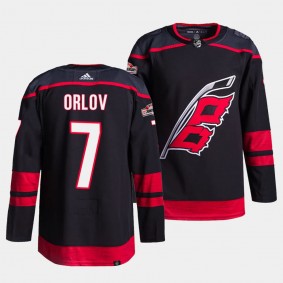 Carolina Hurricanes Authentic Pro Dmitry Orlov #7 Black Jersey Alternate