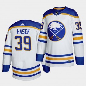 Dominik Hasek Buffalo Sabres 2020-21 Away White Jersey Authentic