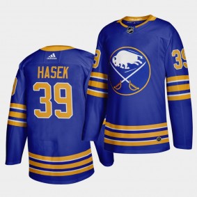 Dominik Hasek Buffalo Sabres 2020-21 Home Royal Jersey Authentic