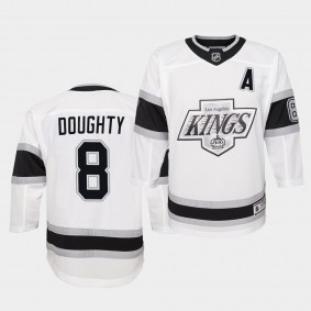 Drew Doughty Youth Jersey Kings Heritage White Premier Jersey