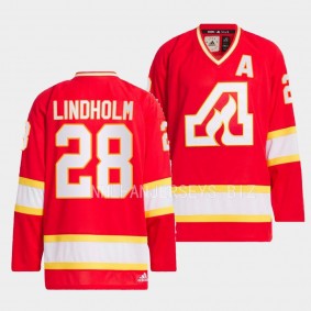 Elias Lindholm Calgary Flames Team Classics Red #28 Jersey 1973 Hockey