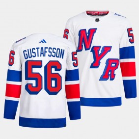 Erik Gustafsson 2024 NHL Stadium Series Authentic Player New York Rangers #56 White Jersey Primegreen