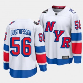 2024 NHL Stadium Series Erik Gustafsson Jersey New York Rangers White #56 Breakaway Player Men's