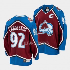 Colorado Avalanche Gabriel Landeskog Heritage Burgundy Premier Breakaway Jersey Men's