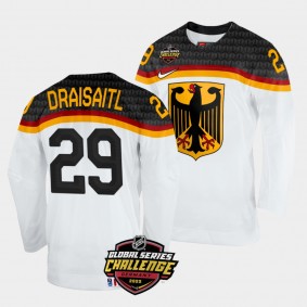 Leon Draisaitl 2022 NHL Global Series Germany #29 White Home Jersey Men