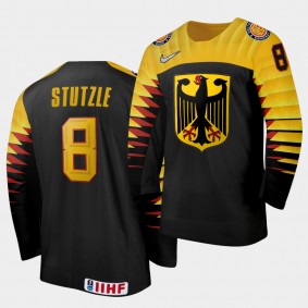 Tim Stützle Germany Team 2020 IIHF World Junior Championship Home Black Jersey