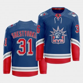 Igor Shestyorkin #31 Rangers 2021 Classic Edition Liberty Royal Jersey