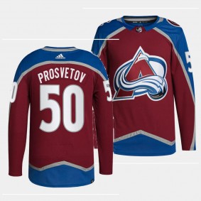 Ivan Prosvetov Colorado Avalanche Home Burgundy #50 Primegreen Authentic Pro Jersey Men's