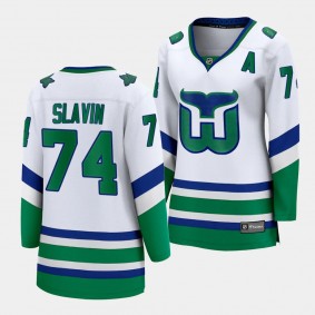 Jaccob Slavin Carolina Hurricanes Whalers Women Premier Breakaway 74 Jersey