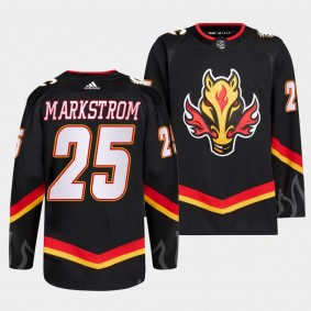 Calgary Flames 2022-23 Blasty Alternate Jacob Markstrom #25 Black Jersey Primegreen