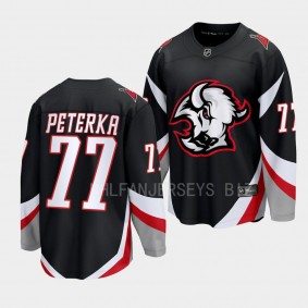 Buffalo Sabres JJ Peterka Goathead Alternate 2022-23 Black Premier Breakaway Player Jersey Men's