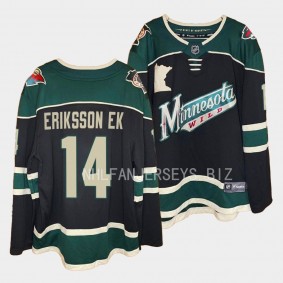 Minnesota Wild Joel Eriksson Ek 2023-24 Alternate Black Breakaway Player Jersey Men's