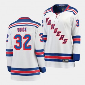 Jonathan Quick New York Rangers Away Women Breakaway Player 32 Jersey