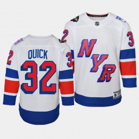 Jonathan Quick New York Rangers Youth Jersey 2024 NHL Stadium Series White Premier Player Jersey