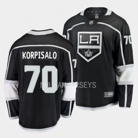 Los Angeles Kings Joonas Korpisalo Home Black Breakaway Player Jersey Men's