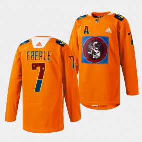 Indigenous Peoples Night Jordan Eberle Seattle Kraken Orange #7 Special Jersey 2023