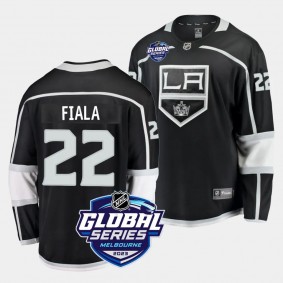 2023 Global Series Kevin Fiala Jersey Los Angeles Kings Black #22 Home Men's