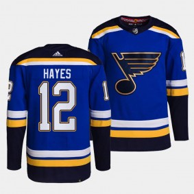 Kevin Hayes St. Louis Blues Home Blue #12 Primegreen Authentic Pro Jersey Men's