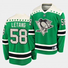 Kris Letang Pittsburgh Penguins 2020 St. Patrick's Day Replica Player Green Jersey