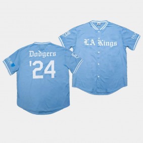 Los Angeles Kings 2023 Dodgers Night Blue Jersey #24 Baseball