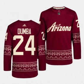Matt Dumba Arizona Coyotes 2022-23 Alternate Garnet #24 Primegreen Authentic Jersey Men's