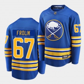 Michael Frolik #67 Sabres 2020-21 Home Royal Breakaway Player Jersey