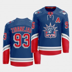 Mika Zibanejad #93 Rangers 2021 Classic Edition Liberty Royal Jersey