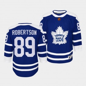 Toronto Maple Leafs Nick Robertson 2022 Special Edition 2.0 Blue #89 Youth Jersey Retro